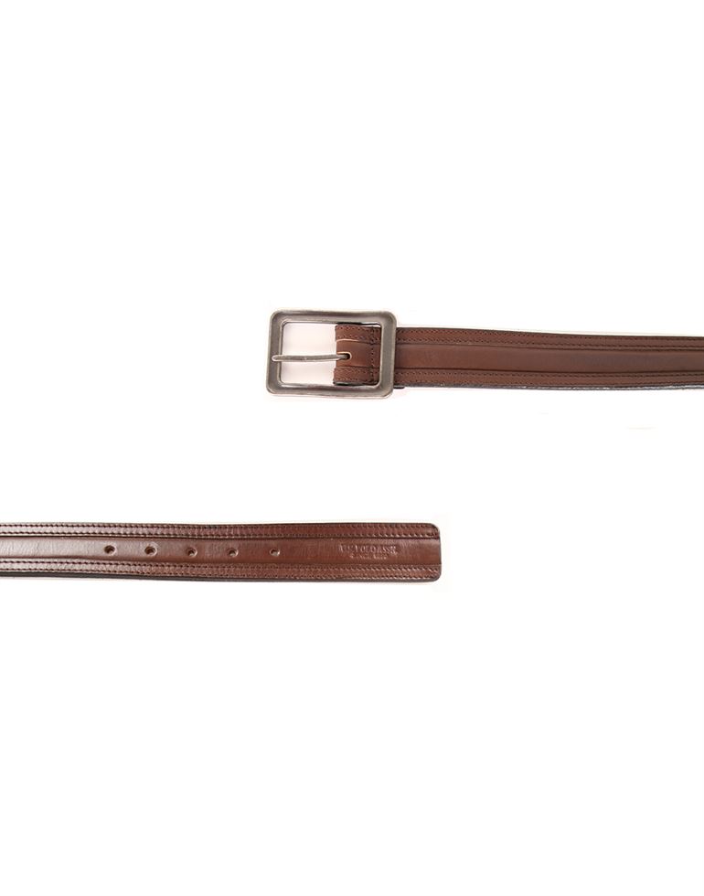 U.S. Polo Assn. Men Genuine Leather  Solid  Brown Belt
